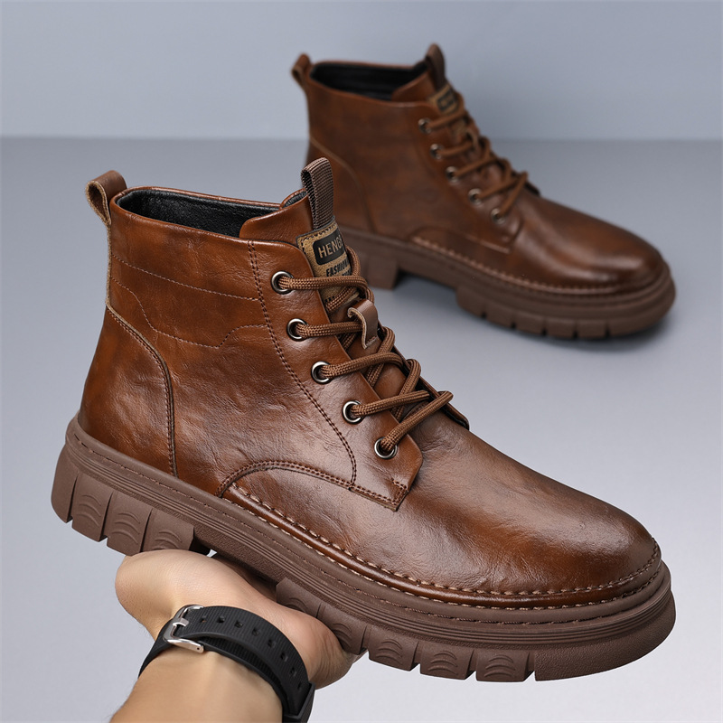 Herren Winter Stiefel Gefüttert Warme Chelsea Boots Für Männer_voghion.com