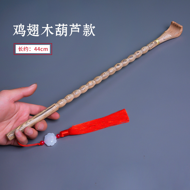 手作りの木製かきむしり棒、鶏の羽根の木で作られた、背中を掻くマッサージ棒、かゆみを和らげるツール|undefined