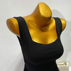 choa好看 本期必入前後兩穿 收副乳 方領寬肩帶短款背心上衣女夏