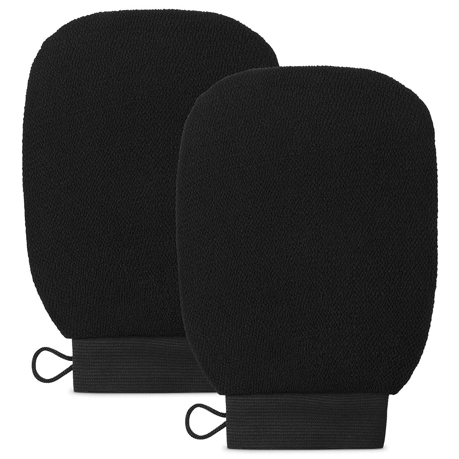 Отшелушивающие перчатки из искусственного шелка 150D, средняя мелкая песочная вискоза, имитация шелка, перчатки для ванны, чистящее полотенце