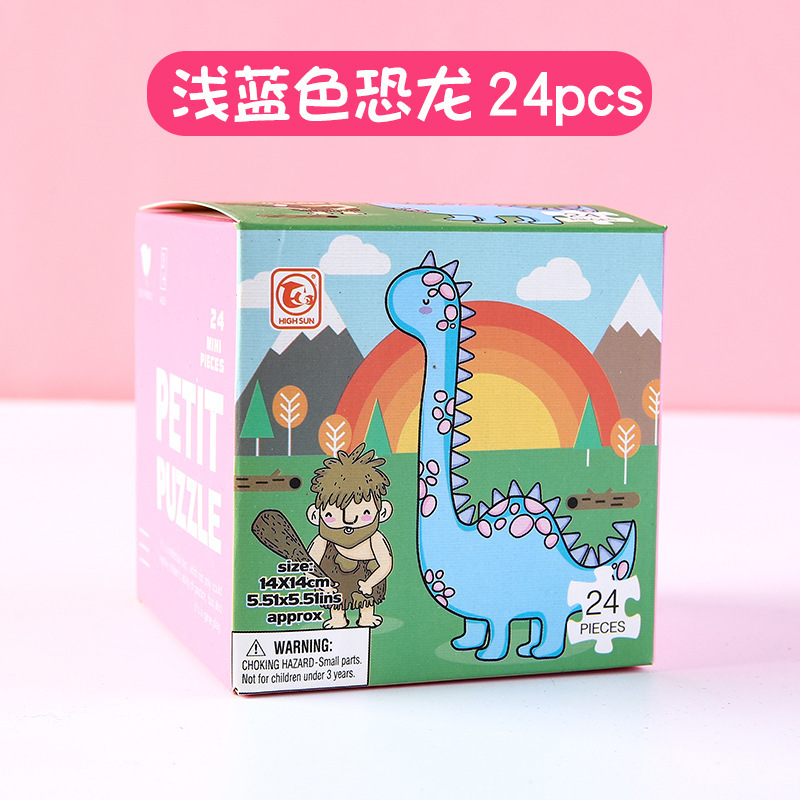 Blue dinosaur, 3 pieces