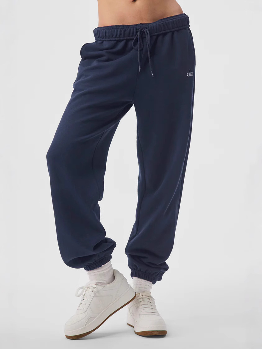 Pantalones Deportivos con Puños Ajustados y Forro Polar de Algodón para Uso Casual