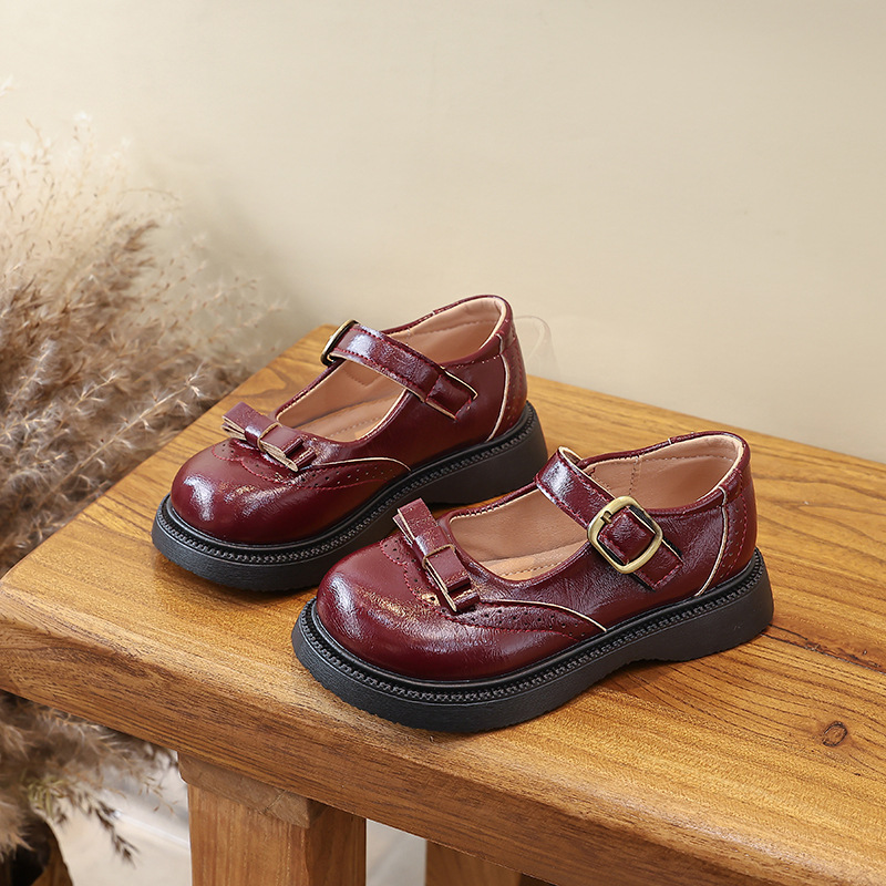 Zapatos de cuero negro de niñas 2026 primavera y otoño nuevos zapatos de rendimiento estudiantil zapatos de suela suave para niños zapatos de marizhen image 9