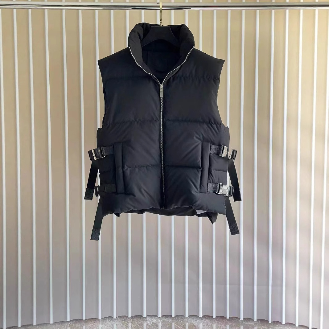 독점 버전, 고품질 GV 새로운 잠금 버튼 다운 조끼 재킷 OS 루즈 버전 남성과 여성을 위한 동일한 스타일