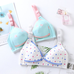 Summer Sponge-Free Front Opening Nursing Bra Thin Underwear Women's Breastfeeding Pure Cotton Large Size Lace Maternity Cover