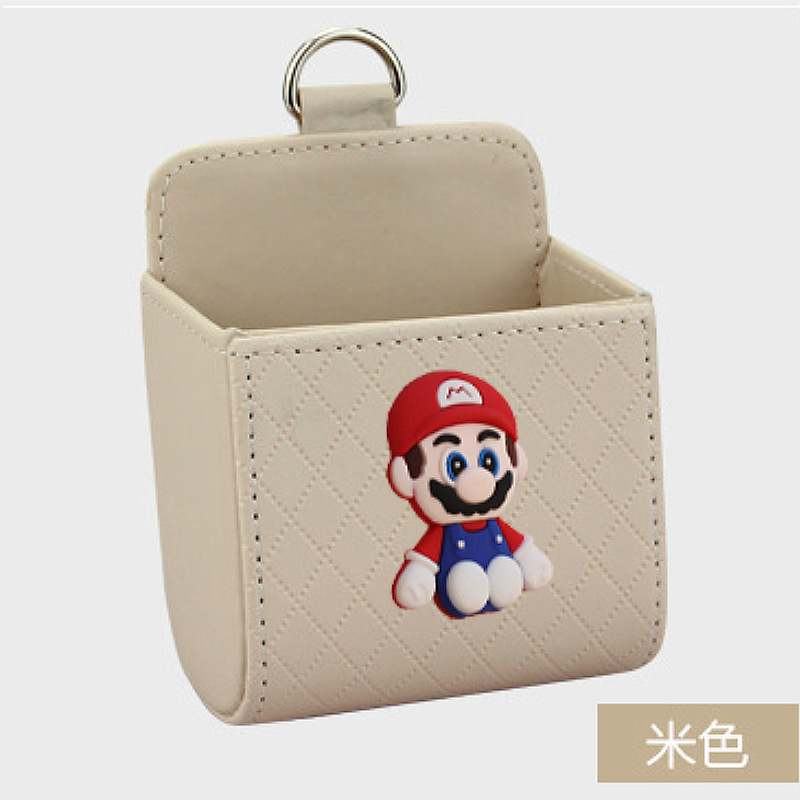 Bolsa de almacenamiento de salida de aire del automóvil bolsas de colgar de teléfonos móviles creativas Mary caja de almacenamiento de artículos para colgar almacenamiento
