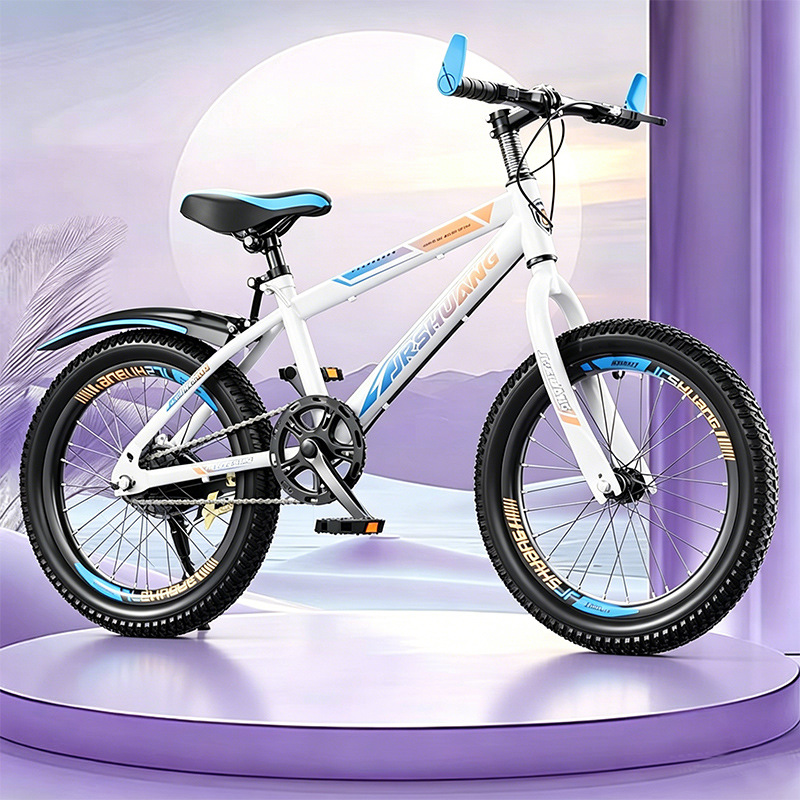 Bicicleta de montaña adolescente de velocidad única varón de velocidad de viaje ligero para mujeres 8 - 16 años de seguridad image 7