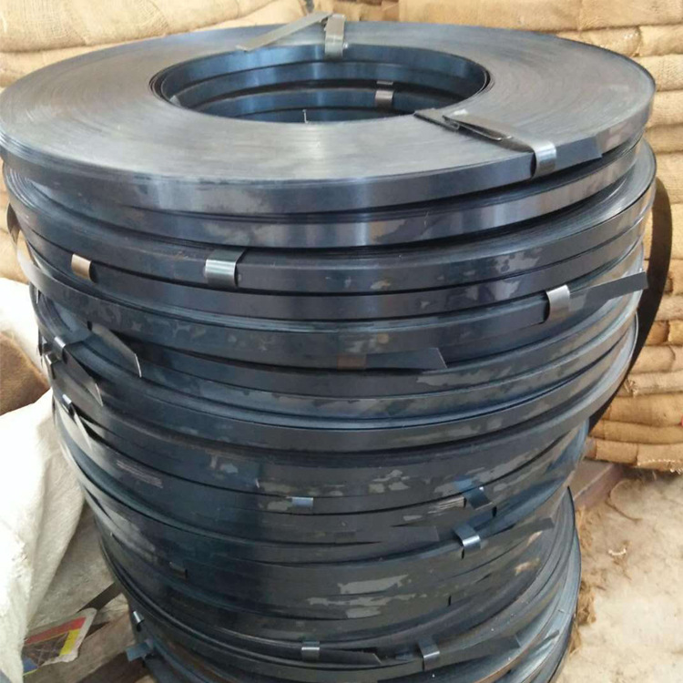 现货供应包装用钢带32mm 烤蓝打包带0.9*32 配套用打包扣