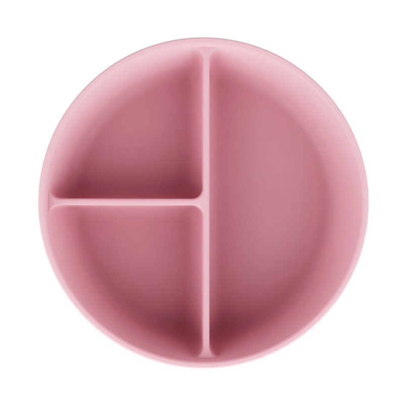 Alimentos de silicona set de cubiertos para niños cucharas blandas tenedor ventosa cuenco divisor de platos de comedor bib puede personalizar caja de regalo