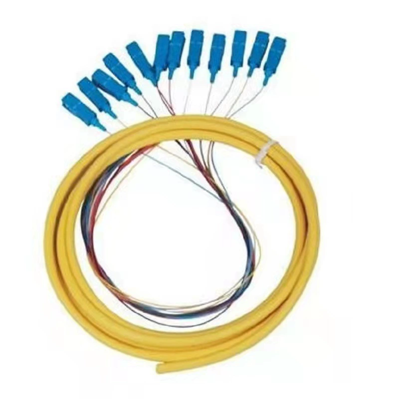 Многомодовый оптоволоконный патч-корд для внутренней прокладки, 12 цветов, комплект, оптоволоконный патч-корд LC, оптоволоконный кабель связи операторского класса, 12-жильный патч-корд FC