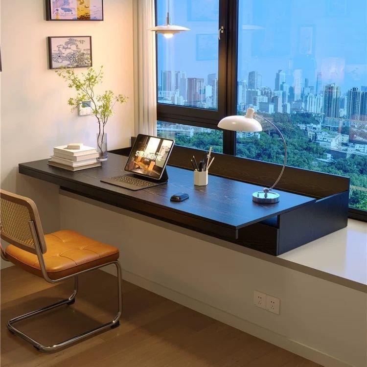 Full Solid Wood Desk with Sliding and Retractable Desktop for Bay Windows, Bedroom Windowsills, Study, and Computer Use, with Drawer Storage Cabinet Full Solid Wood Desk with Sliding and Retractable Desktop for Bay Windows, Bedroom Windowsills, Study, and Computer Use, with Drawer Storage Cabinet