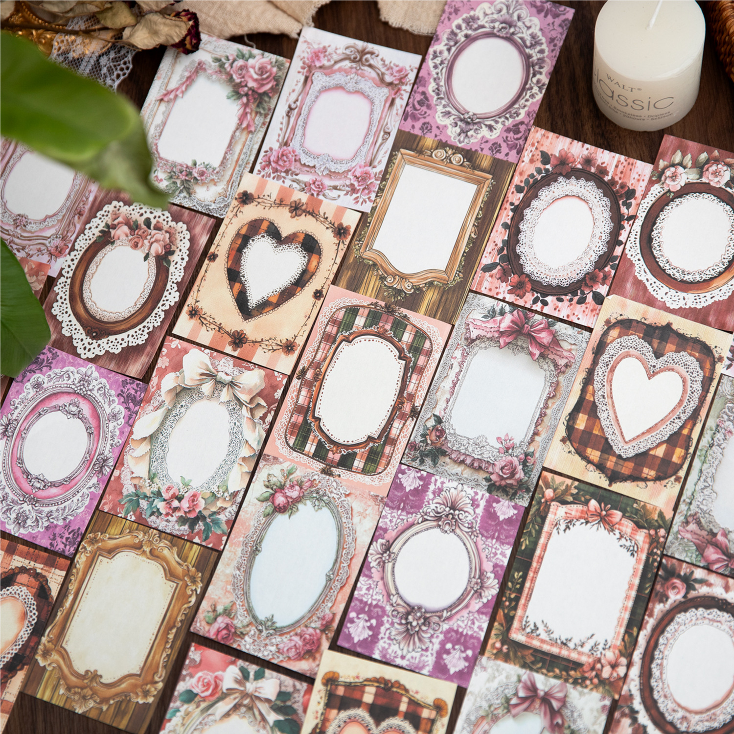 Yanji Retro Mini Material Esta serie de viajes románticos Cuenta portátil Decoración de bricolaje Material de paisaje base