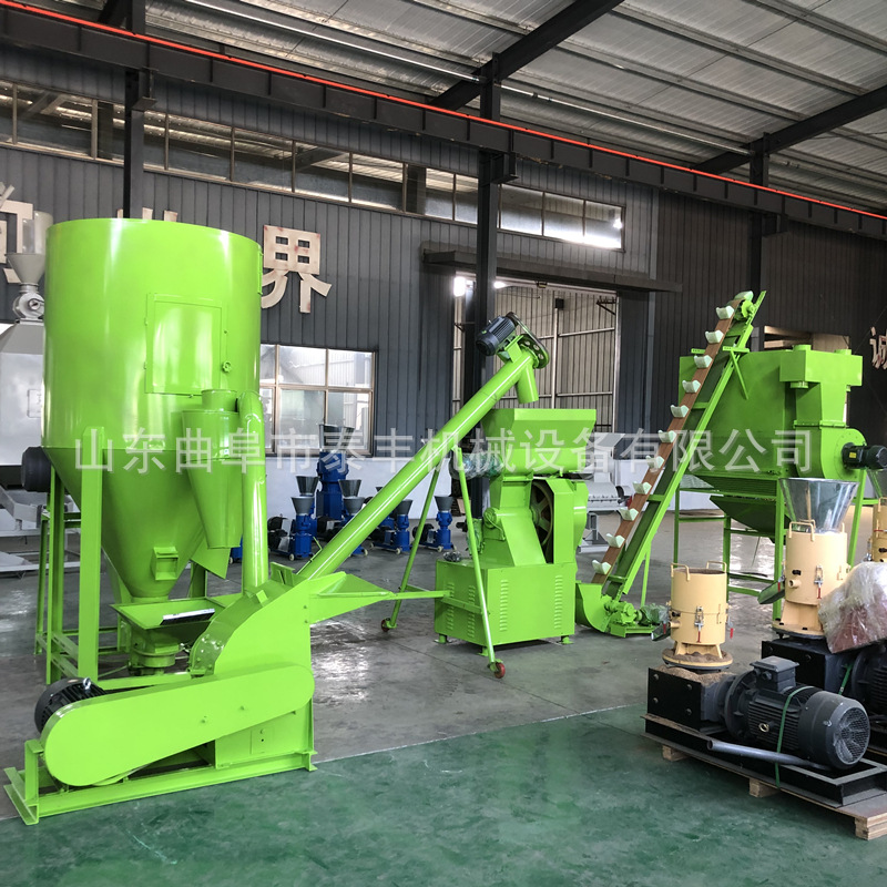 鸡粪猪粪生蛆蛋白饲料机 小龙虾泥鳅颗粒机 350环模有机肥机组