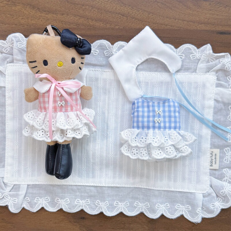 Long-Legged Kt Cat Shirley Mei Crying Doll Outfit 10cm Cotton Doll Lace Dress Summer Wholesale Long-Legged Kt Cat Shirley Mei Crying Doll Outfit 10cm Cotton Doll Lace Dress Summer Wholesale