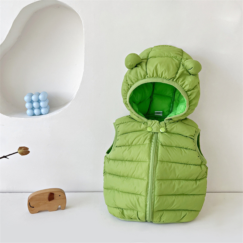 Chaleco de bebé abajo algodón Otoño e Invierno ropa niñas chaleco casual ligero chaleco infantil niños abrigo ESTILO OCCIDENTAL