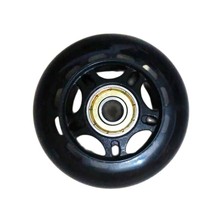 溜冰鞋轮子PU橡胶轮防滑静音耐磨儿童成人轮滑鞋旱冰鞋闪光轮配件