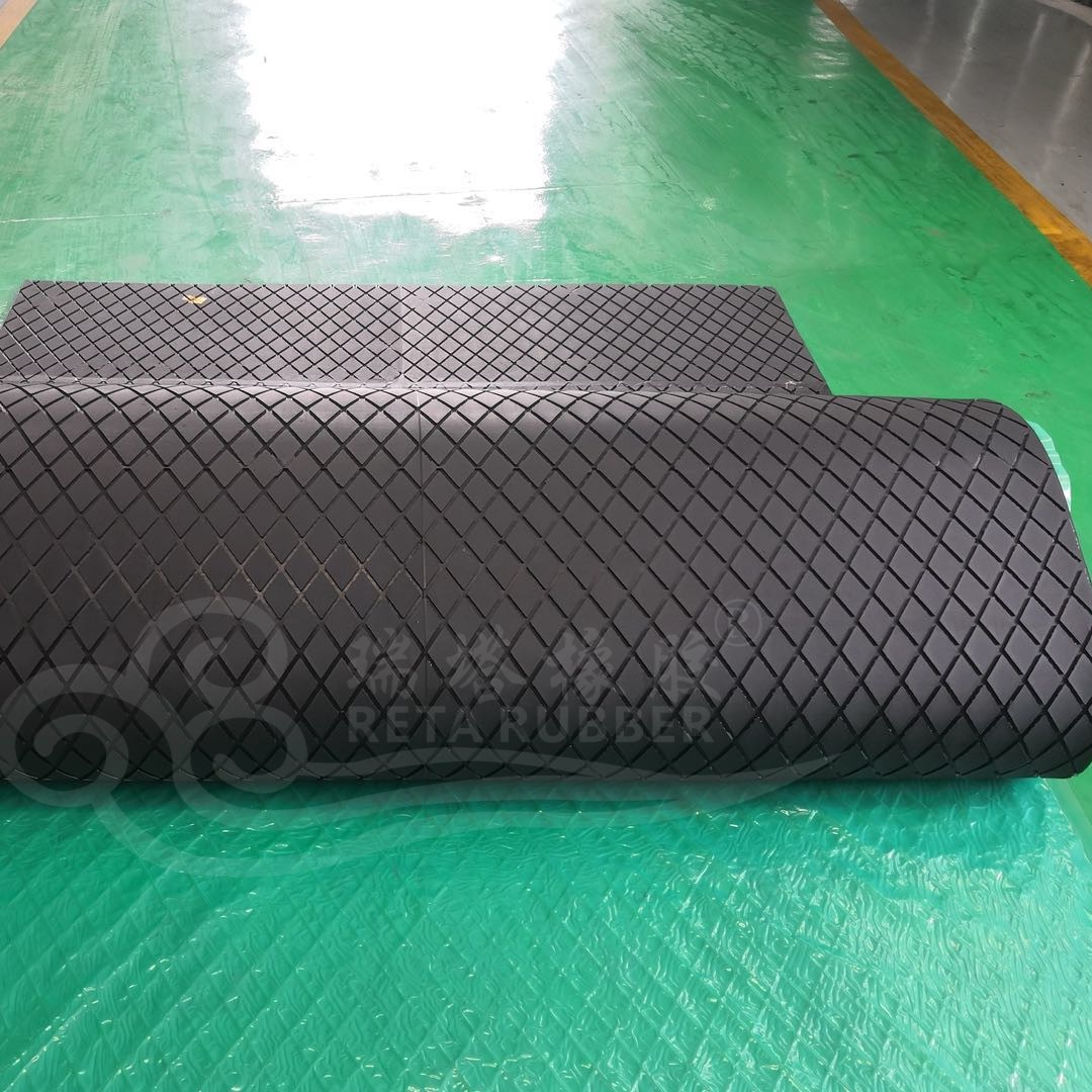 矿用阻燃滚筒包胶CN层免打磨  现场滚筒包胶胶板12mm