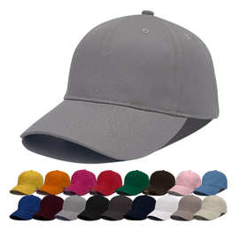 跨境纯棉软顶棒球帽Logo定制纯色深顶鸭舌帽批发户外遮阳帽子男女