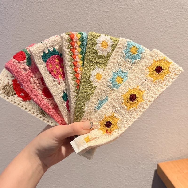 Niñas correa de cabello de punto para niños pegatinas de cabello pegatinas de cabello toque de fría velcro brazo de cabello brazo de cabello para mujeres