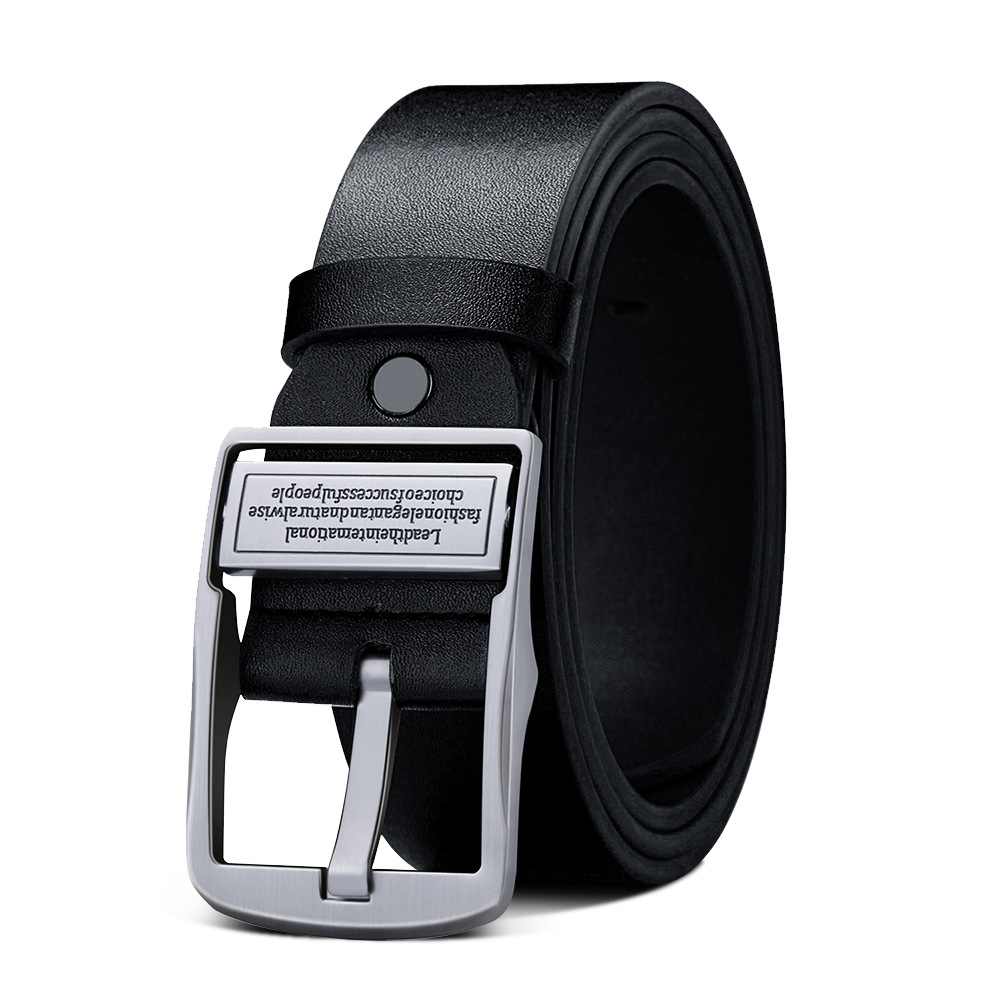cinturón de hombre cinturón de aguja cinturón de cuero de vaca cinturón de negocios cinturón de cuero pu cinturón al por mayor [enviar perforador]