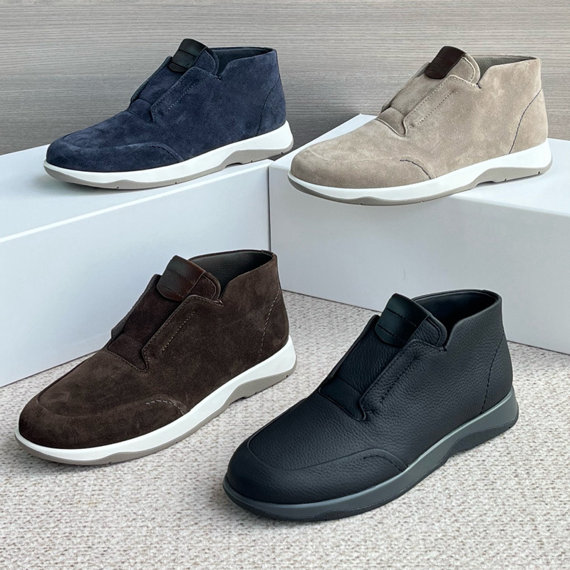 Kişi üçün dəri slip-on yarımboğaz ayaqqabı, 39-45 ölçü