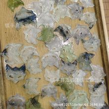 厂家批发岫玉纯天然高冰水墨冰白玉石狐狸面具吊坠礼物编绳古风项
