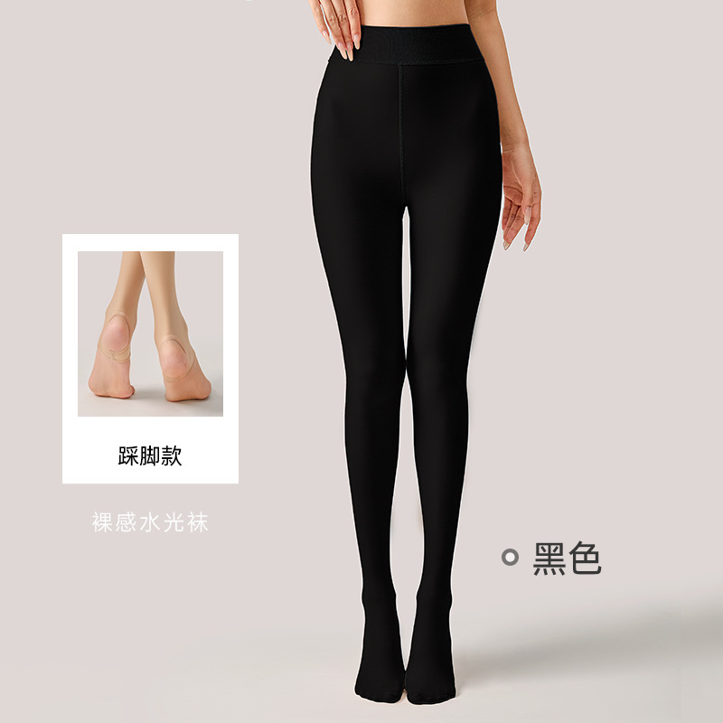 보나스 물빛 양말 맨다리 신기녀 가을 겨울 두께 가모 단층 일체 자연 육색