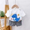 Summer clothing, summer children's set, 2021 collection, western style, 1 years, Korean style