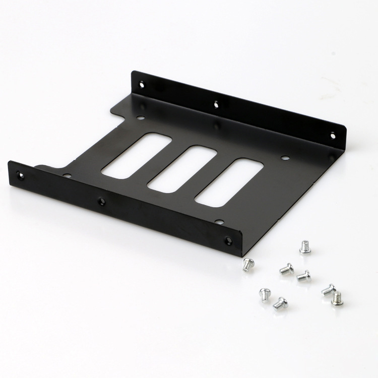 Cross-Border Hard Drive Bracket Optical Drive Bay Bracket 2.5 to 3.5 Desktop Computer Bracket Ssd Solid State Drive Bracket with Screws