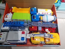 佳之智早教惯性工程车消防车洒水车环卫车8款混装男孩玩具车批发