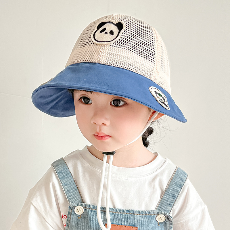 Sombrero de bebé, sombrero de visera de malla transpirable de verano, sombrero para el sol de aleros grandes para bebés, sombrero para el sol para niños lindos