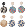 Retro ethnic woven earrings, European style, suitable for import, boho style, ethnic style