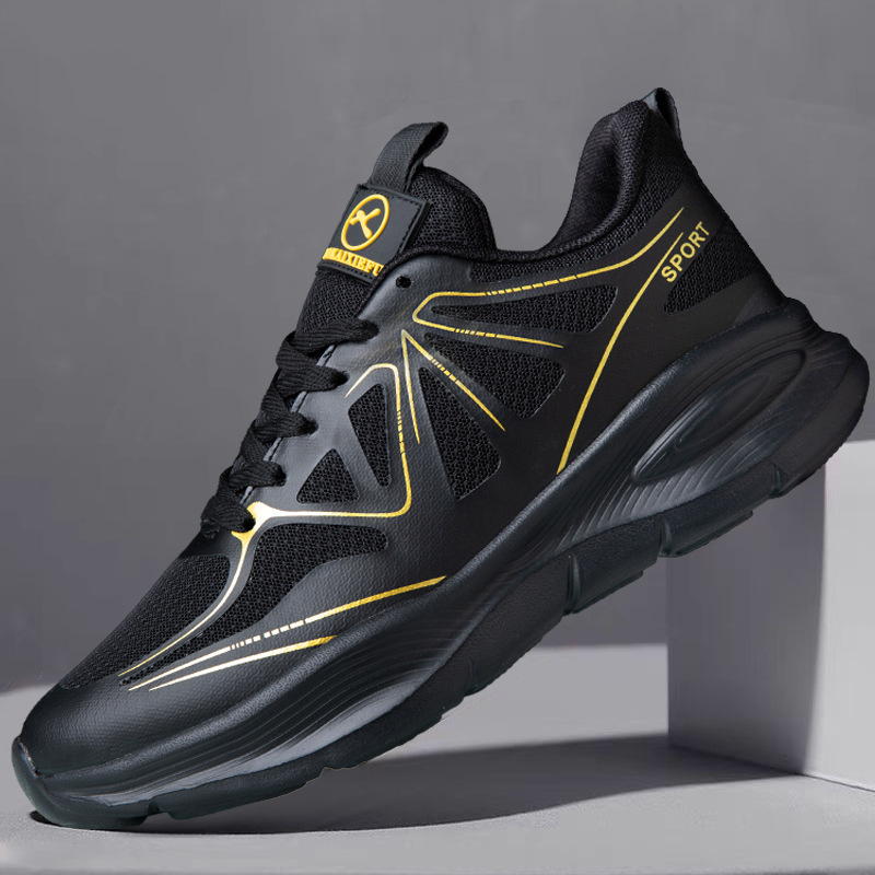 남성 신발 해외 무역 도매 패션 플라이니트 런닝화 데일리 스타일 부드러운 밑창 캐주얼 통기성 운동화 다용도 편안함