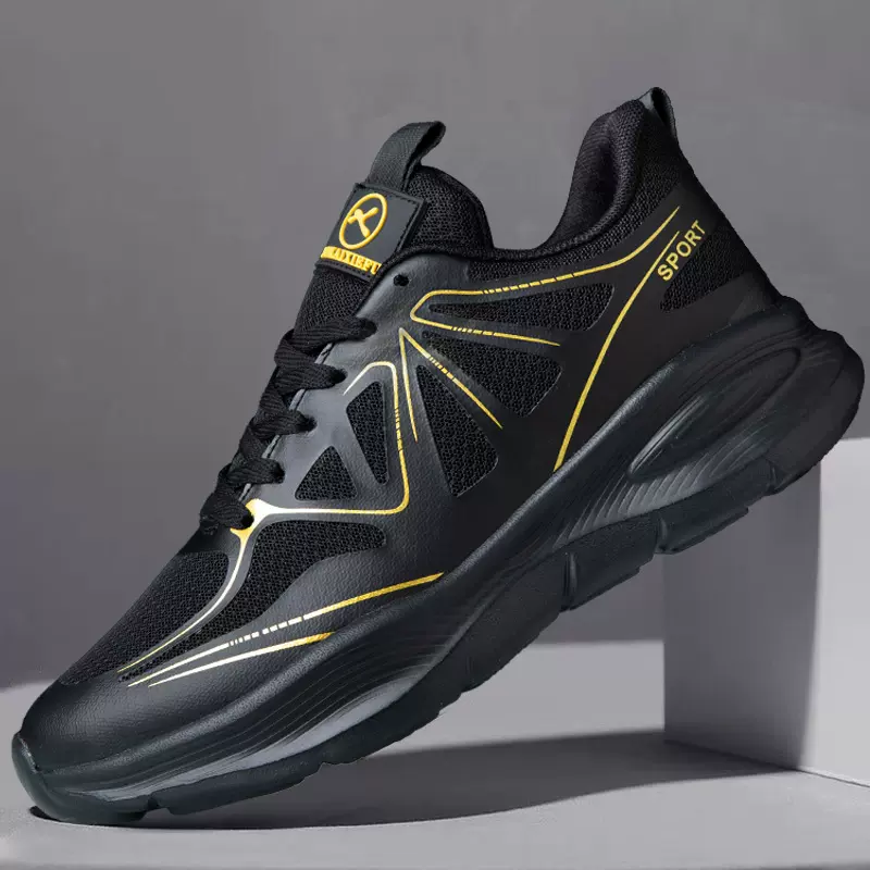 男鞋外贸批发时尚飞织跑步鞋日常潮搭软底休闲透气运动鞋百搭舒适