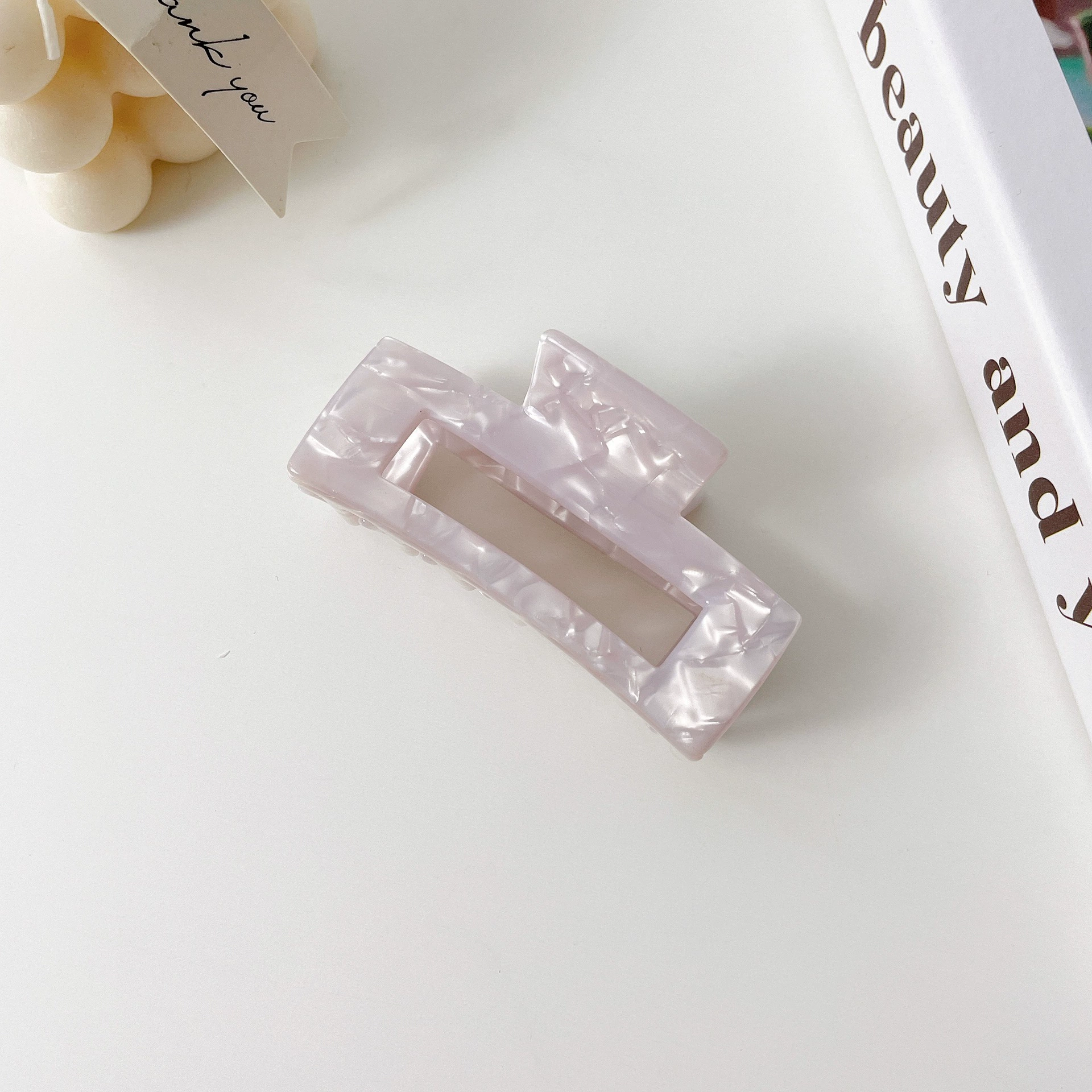 朵薇 Hairgrip, квадратная прическа, большой крабик булавка, акула, Южная Корея, простой и элегантный дизайн