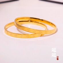 黄铜镀金幸运四叶草手镯女士时尚百搭气质金镯子玫瑰金款轻奢高级