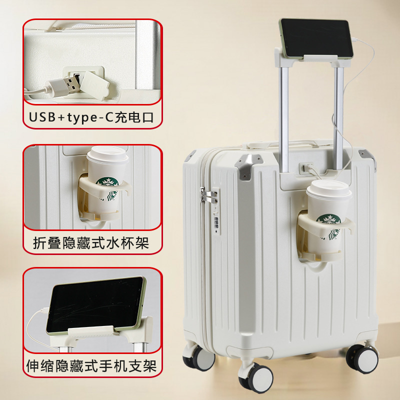 Maletín pequeño Maletín de equipaje engrosado de 18 pulgadas Equipaje de 16 pulgadas para hombres Caja de contraseña para mujer Mini equipaje