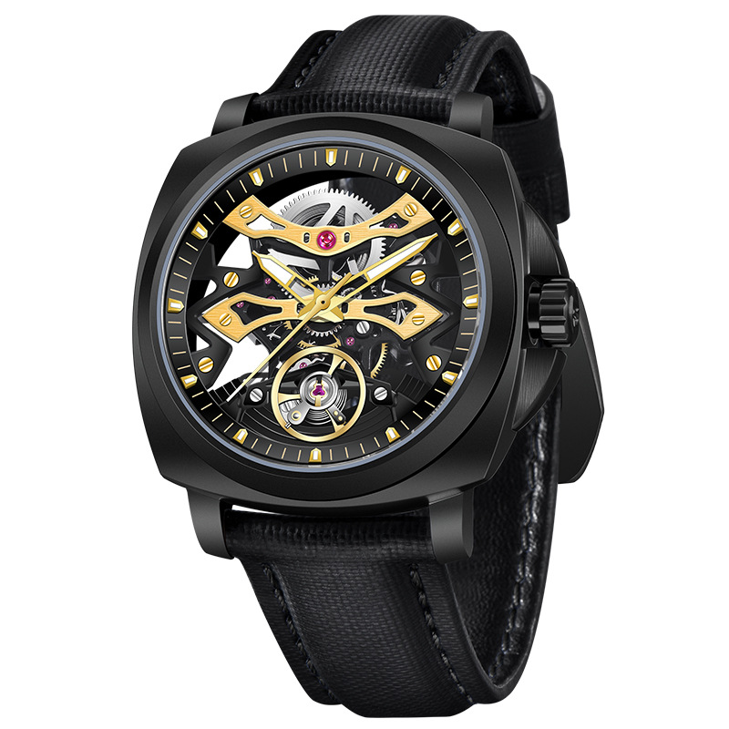 PAGANI DESIGN movimiento hueco hombre automático reloj mecánico impermeable reloj de pulsera de acero inoxidable PD-YS017