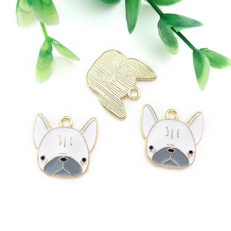 クロスボーダー漫画動物ペット犬子犬足跡 diy 合金オイルドリップキーホルダーネックレスジュエリーペンダントペンダント|undefined