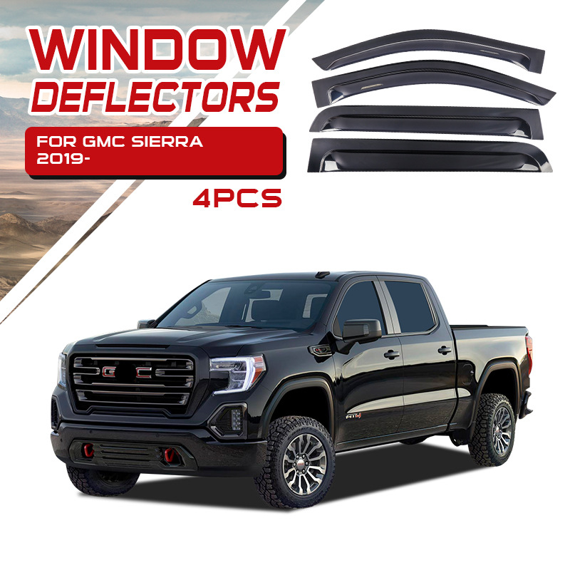 Aplicable gmc protector de lluvia protector de lluvia ceja GMC sierra Silverado ventana Deflector