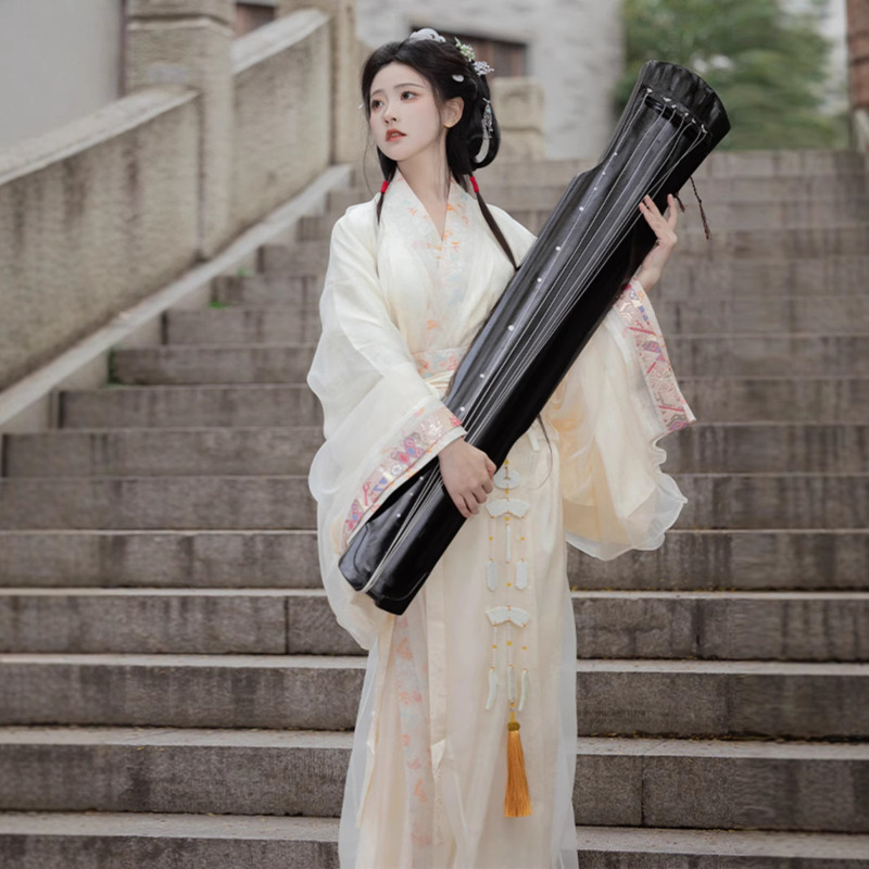Yu Meiren Warring States Robe Han Dress Female Wei Jin Style Adult Modified Dress New Original Ru Ancient Coat Cool Straight Robe Yu Meiren Warring States Robe Han Dress Female Wei Jin Style Adult Modified Dress New Original Ru Ancient Coat Cool Straight Robe