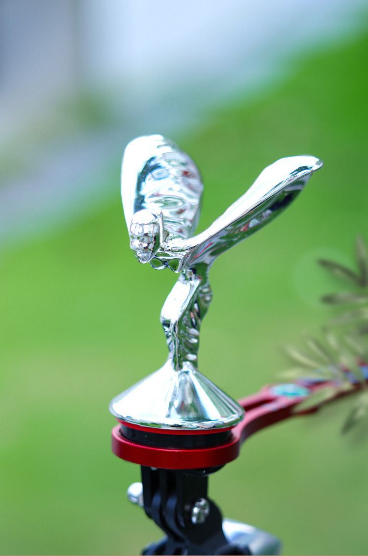 Little Golden Car Logo Modification, Car Emblem, Electric Vehicle, Classic Car Emblem, Angel Goddess Emblem for the Front of the Car
