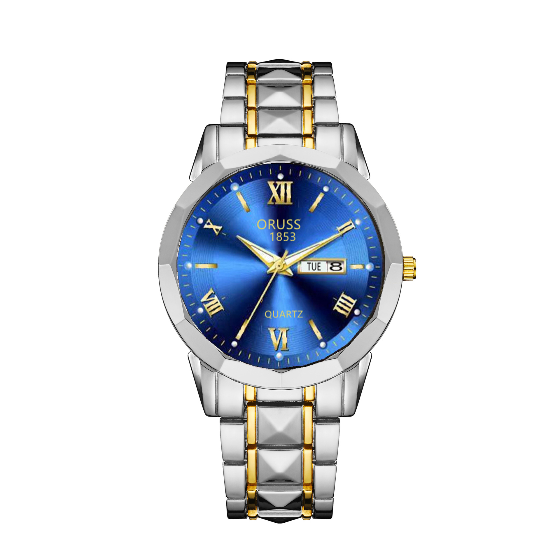 Cross-Border Foreign Trade Dropshipping Brand Watches Wholesale Quartz Watches Valentine's Day Gift Watches Men's Watches Prismatic Straps for Men