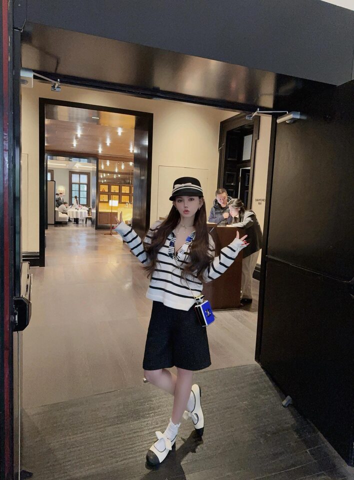Giày Mary Jane nữ da thật đính nơ, đế dày gót ẩn tăng chiều cao, mũi tròn — Bạc, độn gót, hàng có sẵn, Màu be, độn đế, hàng có sẵn, Màu trắng sữa, độn đế, hàng có sẵn chi tiết 14