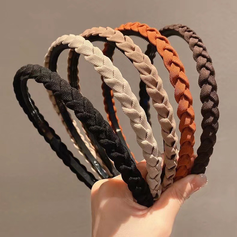 法式復古壓發發箍女夏季洗臉簡約防滑碎發卡網紅外出百搭頭箍頭飾