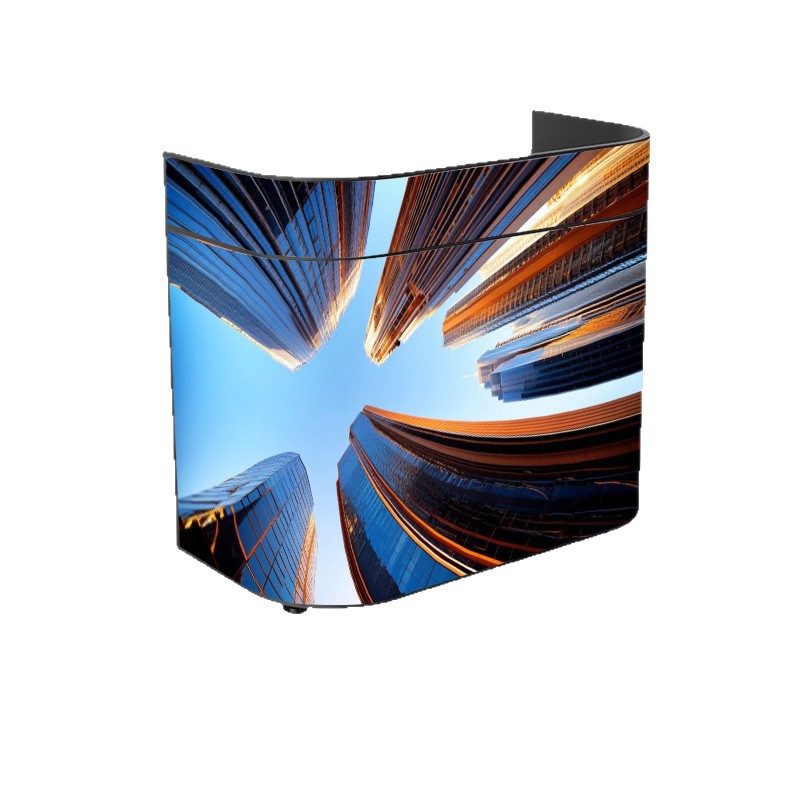 Pantalla de pantalla frontal led DJ mesa P1.86-P2.5 centro comercial bar LED mostrador pantalla flexible heterogénea