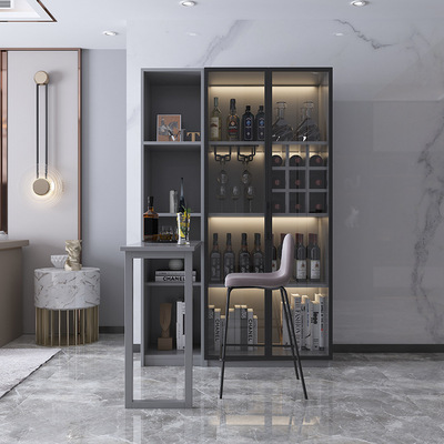Northern Europe to ground household small-scale Wine Cooler partition modern Simplicity Wall a living room Light extravagance Glass Storage Display cabinet
