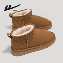 回力冬季新款情侣雪地靴韩版百搭舒适棉鞋加厚保暖加绒休闲鞋男女