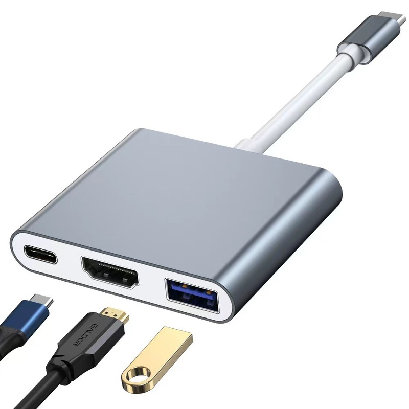 クロスボーダー双頭 USB typec から 4-in-1 スプリッター拡張ドックハブ 3.0 ラップトップコンバータ|undefined