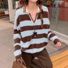 �͹�㼑�ë�q����ë��Ů2025�ﶬ���¿�ײɫ�l�yPolo�Iᘿ�������